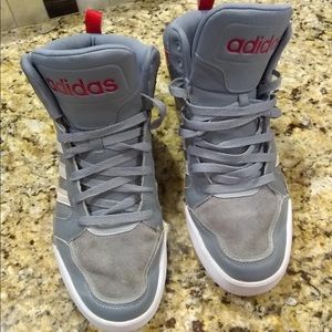Adidas’s Grey High-Top Sneakers Size 10.5